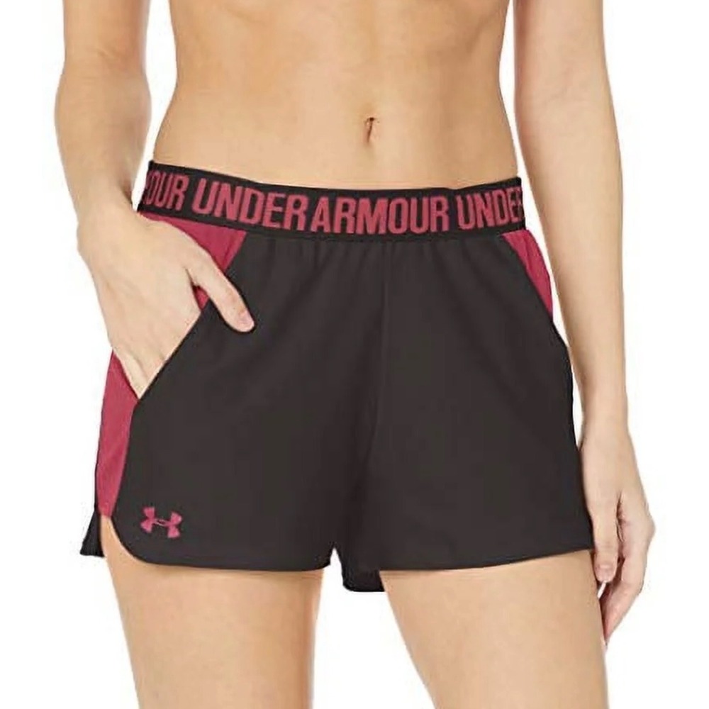 Under Armour Womens Play Up 2.0 Grey and‎ Pink Shorts Size XXL